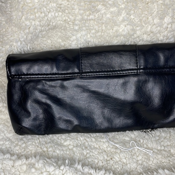 Minicci Black Chain Strap Small Clutch Bag Size 5H X 11L New With Tags - Picture 4 of 11